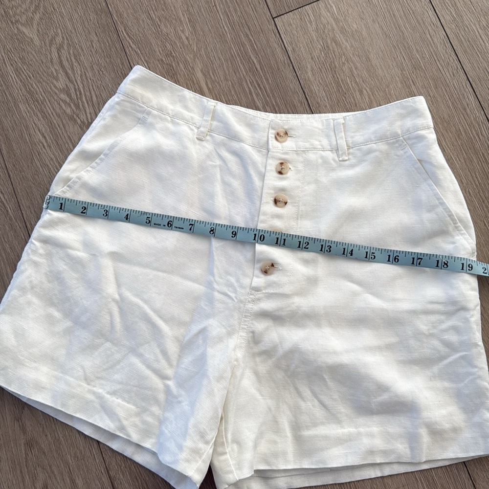 Onia Air Linen Boyfriend Short Solid White NWT size medium - Picture 5 of 9
